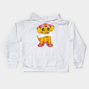 Pencil Puppy Drawing Kids Hoodie